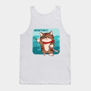 Pirate Cat Mutiny Mewtiny Tank Top